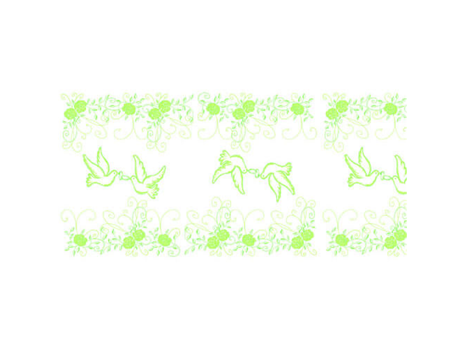 TISCHLAEUFER AIRLAID  40 cm breit x 24 lfm., Hochzeit (grün)
