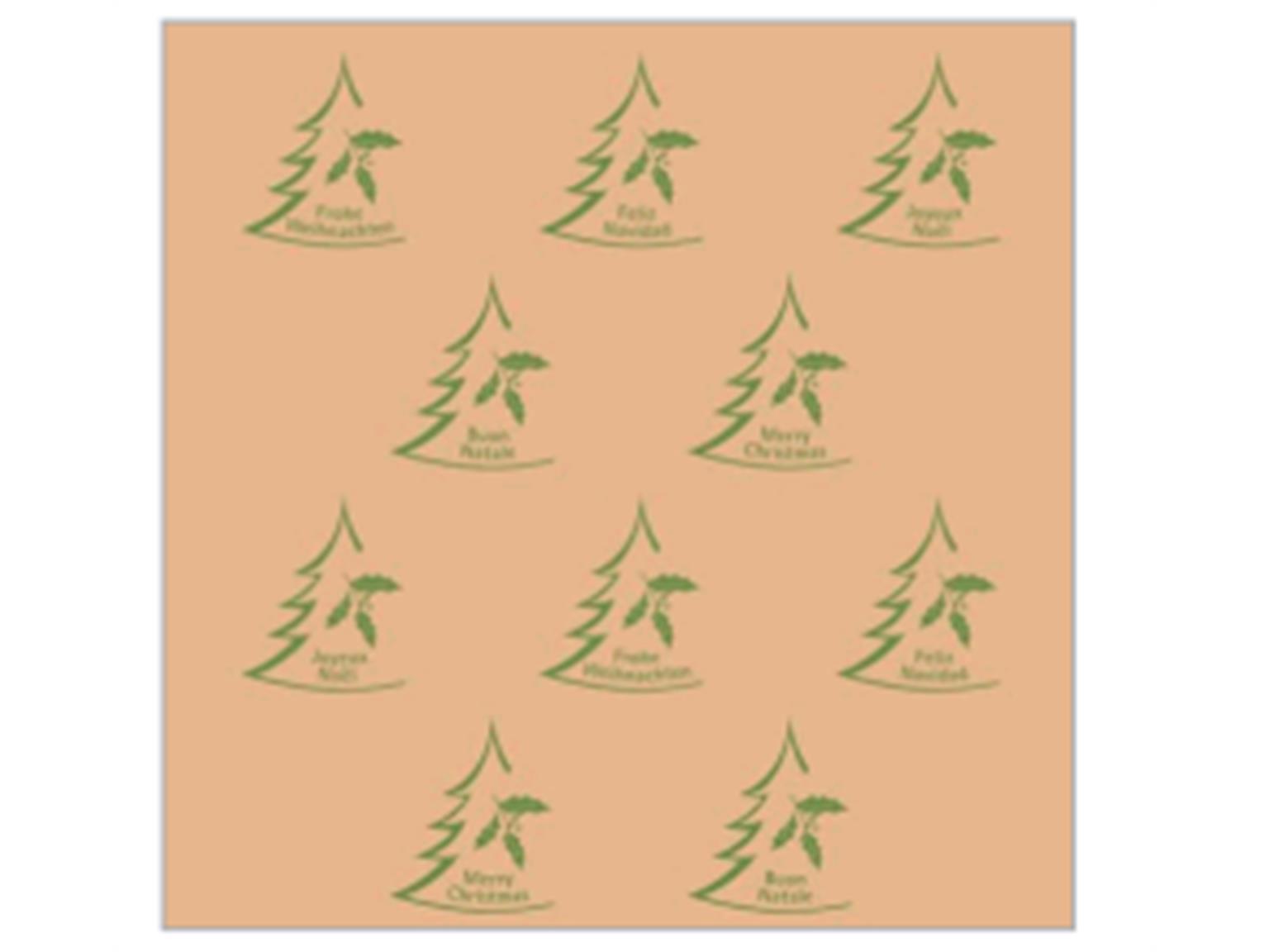 SERVIETTEN RECYCLING-SOFTPOINT  40 x 40 cm, 1/4 Falz, Recycling, X-MAS