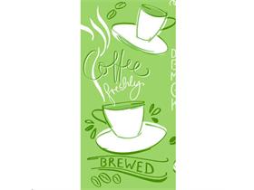 SERVIETTEN AIRLAID  33 x 33 cm, Tasty Coffee (oliv)