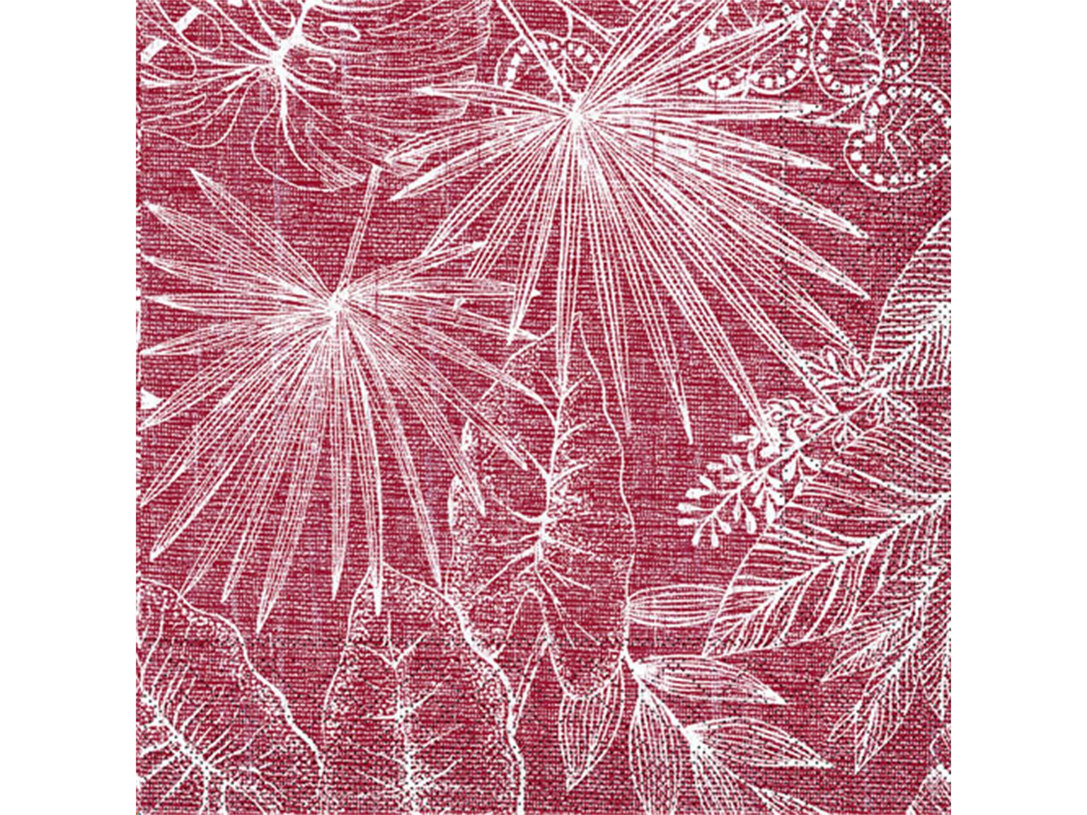 SERVIETTEN TISSUE  40 x 40 cm, Kona (bordeaux)