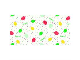 TISCHLAEUFER AIRLAID  40 cm x24 lfm, Party Ballons rot/grün