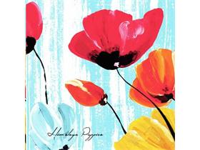 SERVIETTEN AIRLAID  40 x 40 cm, Ivonne (Himalaya Popp. blau)