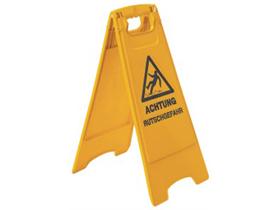 REINIGUNGSZUBEH&Ouml;R MEIKO  Warnschild gelb, beids. schwarz bedruckt