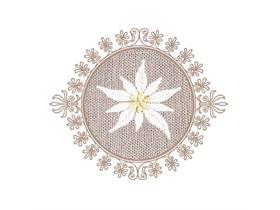 TASSENUNTERSETZER TISSUE  90 mm Durchmesser, Edelweiss