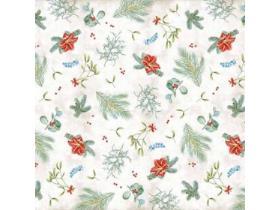 TISCHDECKEN AIRLAID MIT MOTIV  80 x 80 cm, "Amaryllis"