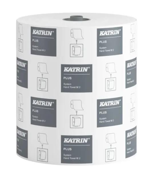 HANDTUCHROLLEN 2-LAGIG KATRIN  M2, 21 cm x 180 lfm, Tissue weiss