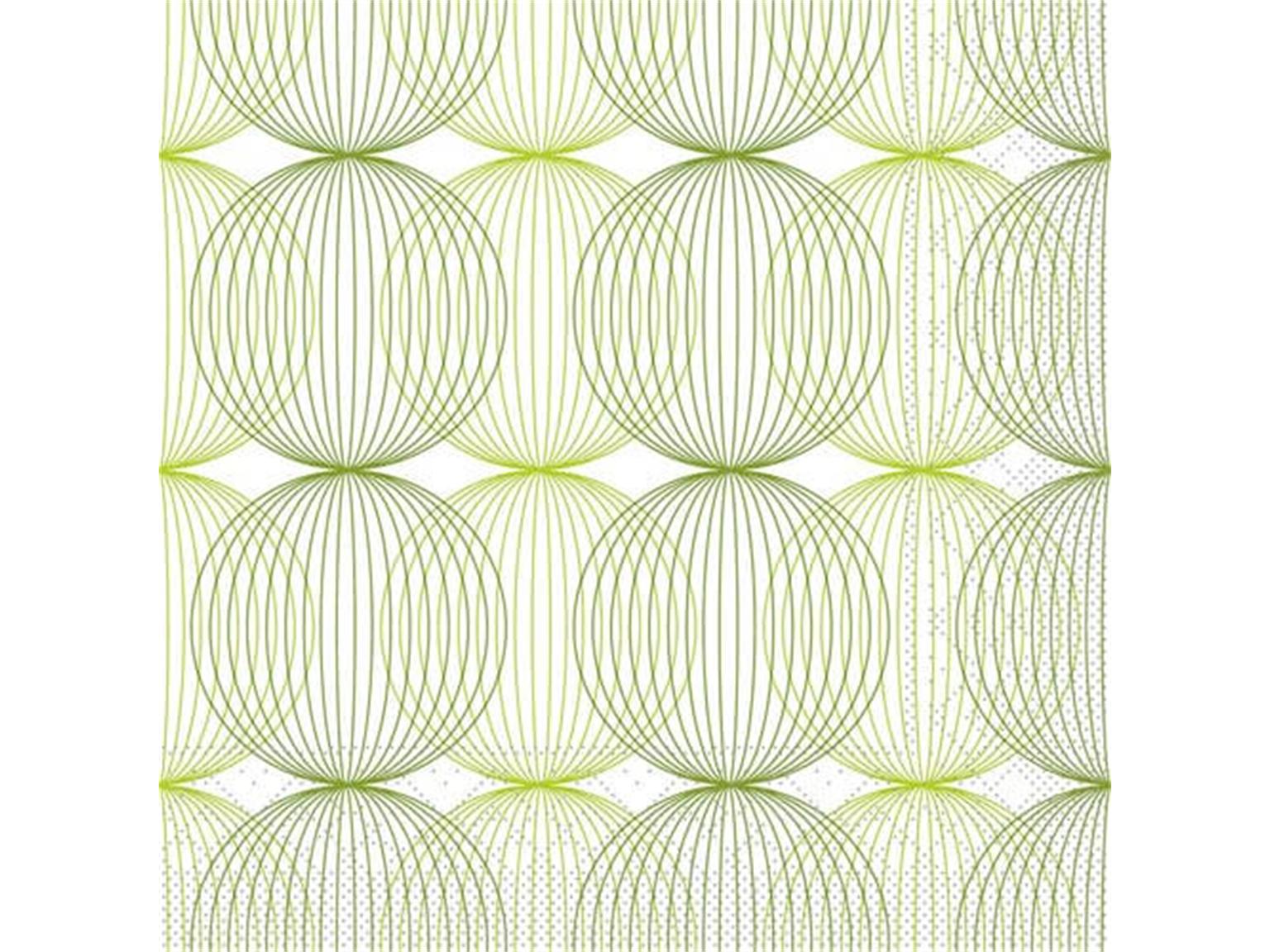 SERVIETTEN TISSUE  40 x 40 cm, Ludo (lime-oliv)