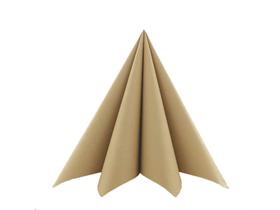 SERVIETTEN AIRLAID  33 x 33 cm, UNI, naturbraun