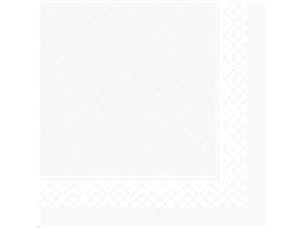 SERVIETTEN TISSUE-DELUXE-LIGHT  40 x 40 cm, UNI, weiss