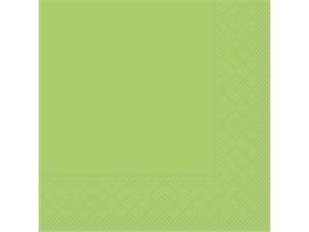 SERVIETTEN TISSUE  24 x 24 cm, UNI, kiwi - Scheitlin Papier SERVIETTEN TISSUE  24 x 24 cm, UNI, kiwi