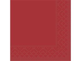 SERVIETTEN TISSUE  24 x 24 cm, UNI, bordeaux