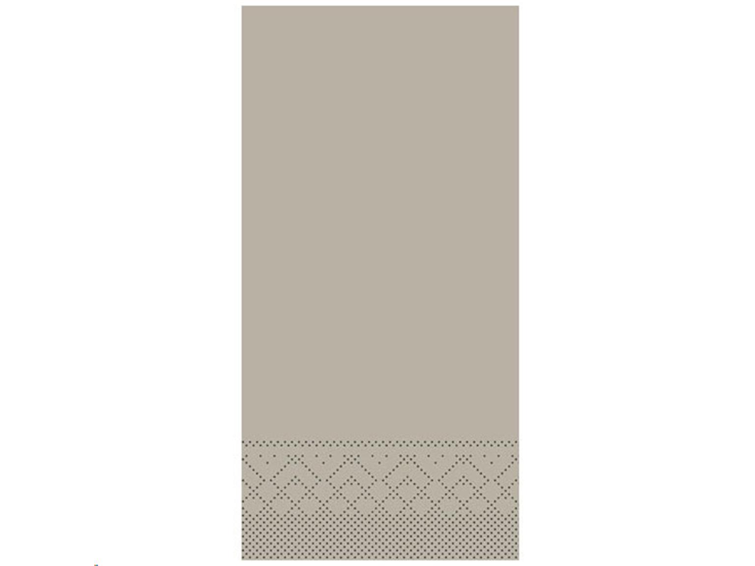 SERVIETTEN TISSUE  40 x 40 cm, UNI, beige-grey