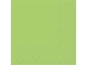 SERVIETTEN TISSUE  20 x 20 cm, UNI, kiwi - Scheitlin Papier SERVIETTEN TISSUE  20 x 20 cm, UNI, kiwi