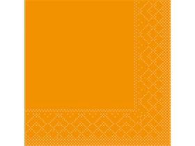 SERVIETTEN TISSUE  20 x 20 cm, UNI, curry