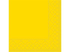 SERVIETTEN TISSUE  20 x 20 cm, UNI, gelb - Scheitlin Papier SERVIETTEN TISSUE  20 x 20 cm, UNI, gelb