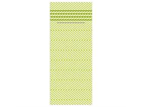 BESTECKSERVIETTEN AIRLAID  40 x 33 cm 1/8 Falz, Lukas (lime-oliv)