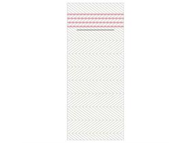 BESTECKSERVIETTEN AIRLAID  40x33cm 1/8 Falz, Lukas perlgrau-altrosa