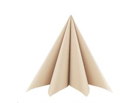 SERVIETTEN RECYCLING-SOFTPOINT  40 x 40 cm, UNI, recycled braun