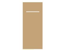 BESTECKSERVIETTEN AIRLAID  40 x 33 cm, 1/8 Falz, Airlaid,naturbraun