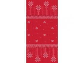 TISCHDECKEN AIRLAID MIT MOTIV  80 x 80 cm, "Mick rot-bordeaux"