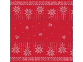 TISCHDECKEN AIRLAID MIT MOTIV  80 x 80 cm, "Mick rot-bordeaux"