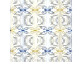 SERVIETTEN TISSUE  24 x 24 cm, Ludo (blau-gold) - Scheitlin Papier SERVIETTEN TISSUE  24 x 24 cm, Ludo (blau-gold)