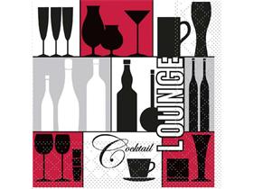 SERVIETTEN TISSUE  24 x 24 cm, Cocktail Lounge - Scheitlin Papier SERVIETTEN TISSUE  24 x 24 cm, Cocktail Lounge