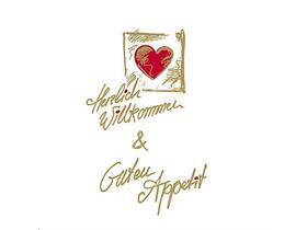 SERVIETTEN AIRLAID  24 x 24 cm, Herzlich Willkommen - Scheitlin Papier SERVIETTEN AIRLAID  24 x 24 cm, Herzlich Willkommen