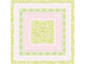 TISCHDECKE AIRLAID  80 x 80 cm 1/8-Falz, Hermine (rosa-lime)