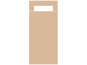 BESTECKTASCHE TISSUE  202 x 85 mm, UNI, naturbraun