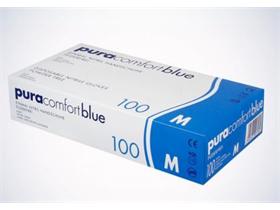 HANDSCHUHE NITRIL  Grösse L,"Pura Comfort", puderfrei, blau - Scheitlin Papier HANDSCHUHE NITRIL  Grösse L,"Pura Comfort", puderfrei, blau