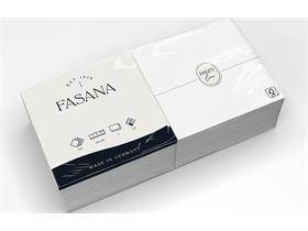 SERVIETTEN FASANA  40 x 40 cm, 2-lagig, 1/8 Falz, weiss - Scheitlin Papier SERVIETTEN FASANA  40 x 40 cm, 2-lagig, 1/8 Falz, weiss