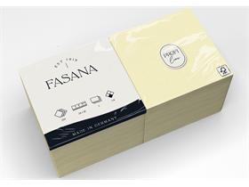 SERVIETTEN FASANA  24 x 24 cm, 3-lagig, 1/4 Falz, crème - Scheitlin Papier SERVIETTEN FASANA  24 x 24 cm, 3-lagig, 1/4 Falz, crème