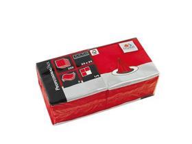 SERVIETTEN FASANA  24 x 24 cm, 3-lagig, 1/4 Falz, rot - Scheitlin Papier SERVIETTEN FASANA  24 x 24 cm, 3-lagig, 1/4 Falz, rot