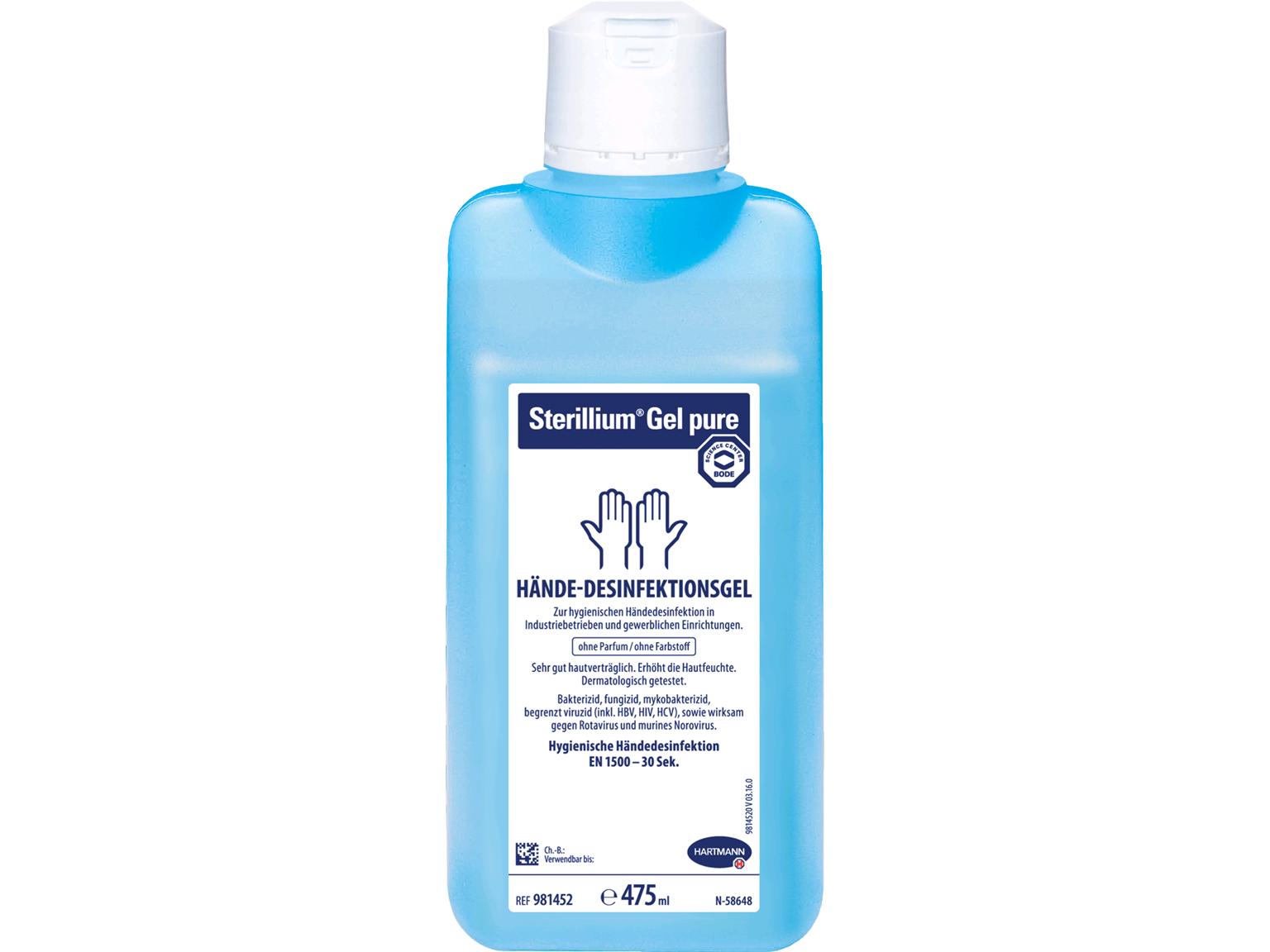 DESINFEKTIONSMITTEL  Sterillium Gel pure, 475ml Flasche