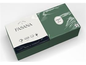 SERVIETTEN FASANA  33 x 33 cm, 2-lagig,1/4 Falz, tannengrün - Scheitlin Papier SERVIETTEN FASANA  33 x 33 cm, 2-lagig,1/4 Falz, tannengrün