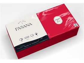 SERVIETTEN FASANA  33 x 33 cm, 2-lagig, 1/4 Falz, rot - Scheitlin Papier SERVIETTEN FASANA  33 x 33 cm, 2-lagig, 1/4 Falz, rot