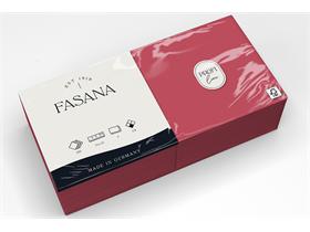 SERVIETTEN FASANA  33 x 33 cm, 2-lagig, 1/4 Falz, bordeaux - Scheitlin Papier SERVIETTEN FASANA  33 x 33 cm, 2-lagig, 1/4 Falz, bordeaux