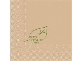 SERVIETTEN TISSUE  24 x 24 cm, 1/4 Falz, Tissue, Recyclet