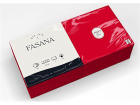 SERVIETTEN FASANA  40 x 40 cm, 2-lagig, 1/4 Falz, rot - Scheitlin Papier SERVIETTEN FASANA  40 x 40 cm, 2-lagig, 1/4 Falz, rot