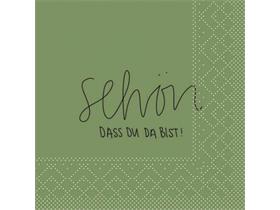 SERVIETTEN TISSUE  24 x 24 cm, 1/4 Falz, Tissue, "Schön " - Scheitlin Papier SERVIETTEN TISSUE  24 x 24 cm, 1/4 Falz, Tissue, "Schön "