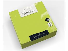SERVIETTEN FASANA  33 x 33 cm, 3-lagig, 1/4 Falz, apfelgrün - Scheitlin Papier SERVIETTEN FASANA  33 x 33 cm, 3-lagig, 1/4 Falz, apfelgrün