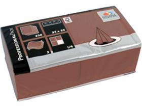 SERVIETTEN FASANA  33 x 33 cm, 3-lagig, 1/4 Falz, braun - Scheitlin Papier SERVIETTEN FASANA  33 x 33 cm, 3-lagig, 1/4 Falz, braun