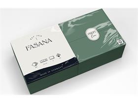 SERVIETTEN FASANA  33 x 33 cm, 2-lagig,1/8 Falz, tannengrün - Scheitlin Papier SERVIETTEN FASANA  33 x 33 cm, 2-lagig,1/8 Falz, tannengrün
