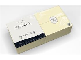 SERVIETTEN FASANA  33 x 33 cm, 2-lagig, 1/8 Falz, crème - Scheitlin Papier SERVIETTEN FASANA  33 x 33 cm, 2-lagig, 1/8 Falz, crème