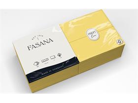 SERVIETTEN FASANA  33 x 33 cm, 2-lagig, 1/8 Falz,sonnengelb - Scheitlin Papier SERVIETTEN FASANA  33 x 33 cm, 2-lagig, 1/8 Falz,sonnengelb