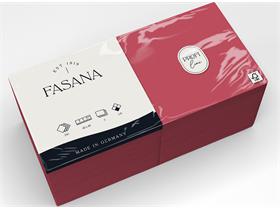SERVIETTEN FASANA  40 x 40 cm, 3-lagig, 1/4 Falz, bordeaux - Scheitlin Papier SERVIETTEN FASANA  40 x 40 cm, 3-lagig, 1/4 Falz, bordeaux