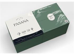 SERVIETTEN FASANA  40 x 40 cm, 3-lagig,1/8 Falz, tannengrün