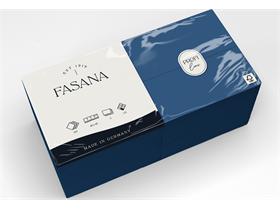 SERVIETTEN FASANA  40 x 40 cm, 3-lagig, 1/8 Falz, royalblau