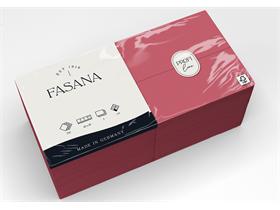 SERVIETTEN FASANA  40 x 40 cm, 3-lagig, 1/8 Falz, bordeaux - Scheitlin Papier SERVIETTEN FASANA  40 x 40 cm, 3-lagig, 1/8 Falz, bordeaux